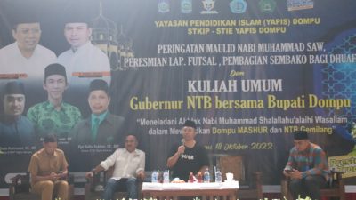 Gubernur NTB Beri Kuliah Umum Kepada Mahasiswa STKIP YAPIS Dompu