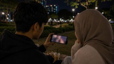 Ilustrasi peringatan waspada link viral dan keamanan digital terkait Video Nabila Zirus