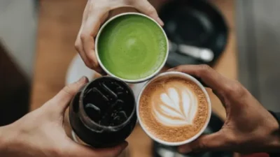 Kopi teh matcha