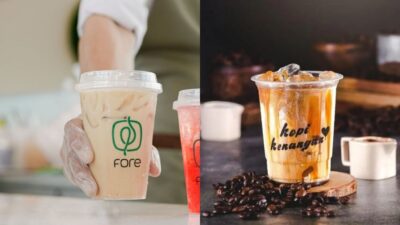 Foto Kopi Fore dan Kopi Kenangan, diambil dari: https://dailycoffeenews.id/kopi-kenangan-vs-fore/