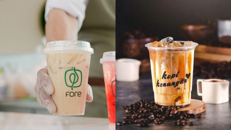 Foto Kopi Fore dan Kopi Kenangan, diambil dari: https://dailycoffeenews.id/kopi-kenangan-vs-fore/